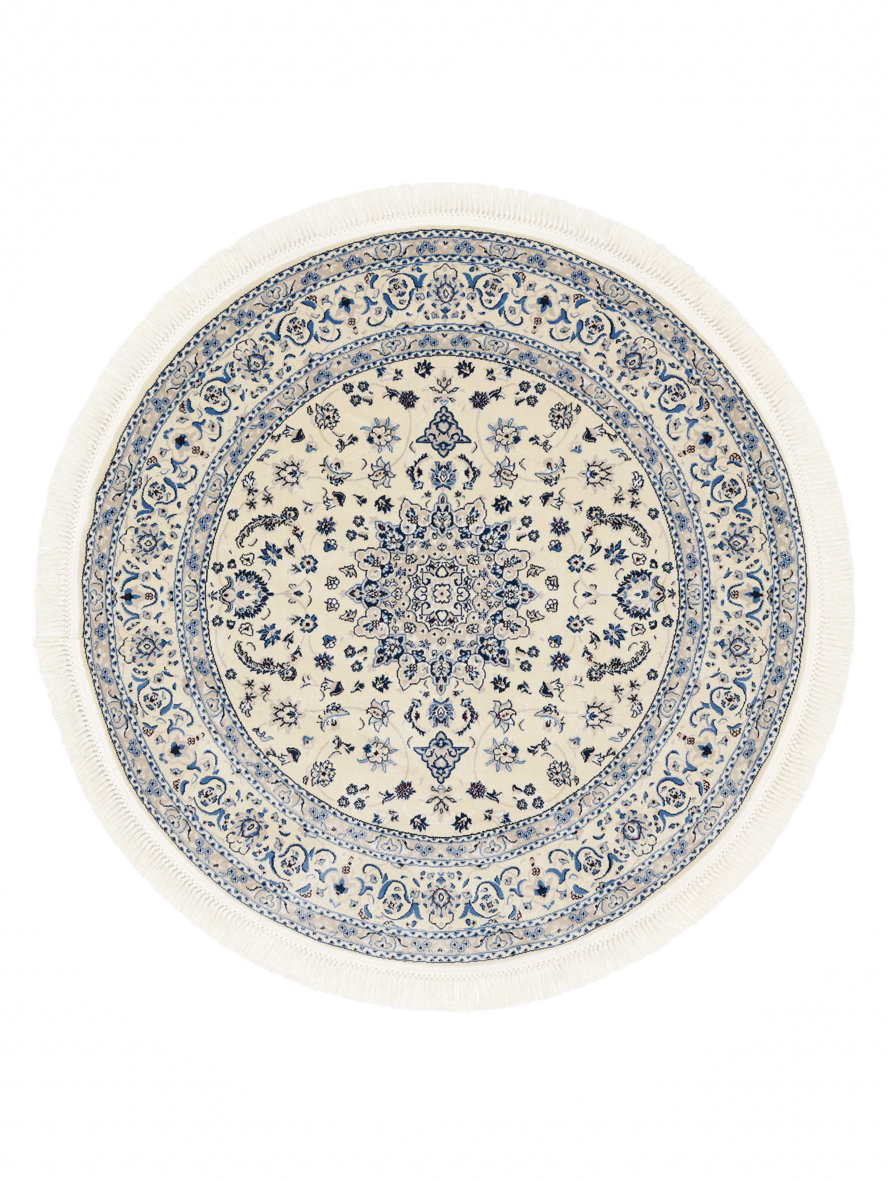 Crème wit/Blauw