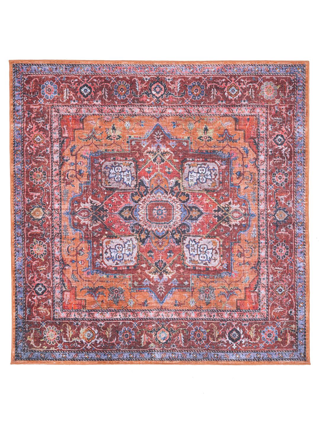 essential - Georgia Oriental - Rouge / Bleu 160 x 230 cm Tapis Coton