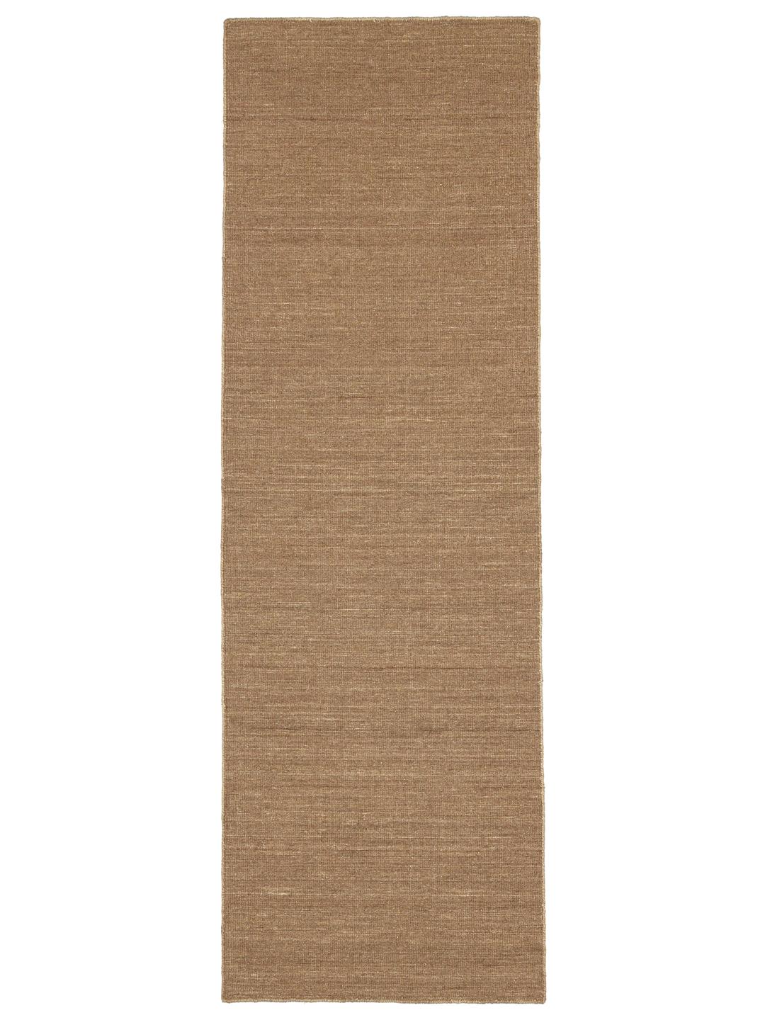 brown wool runner rug