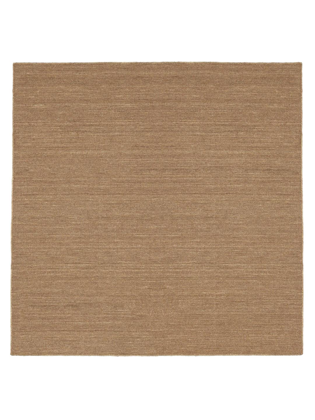 Square brown rug