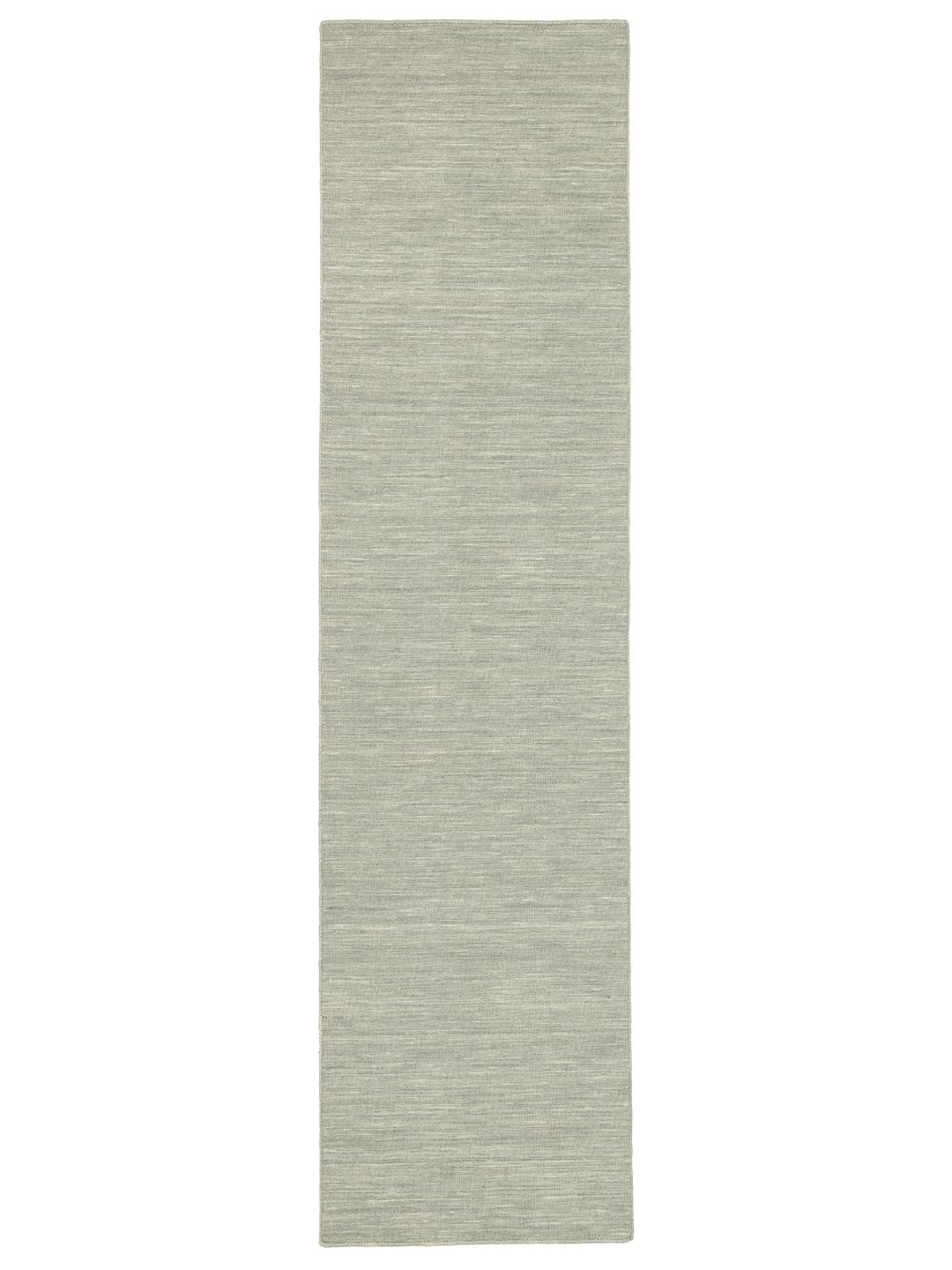 Tapis de couloir en laine vert clair