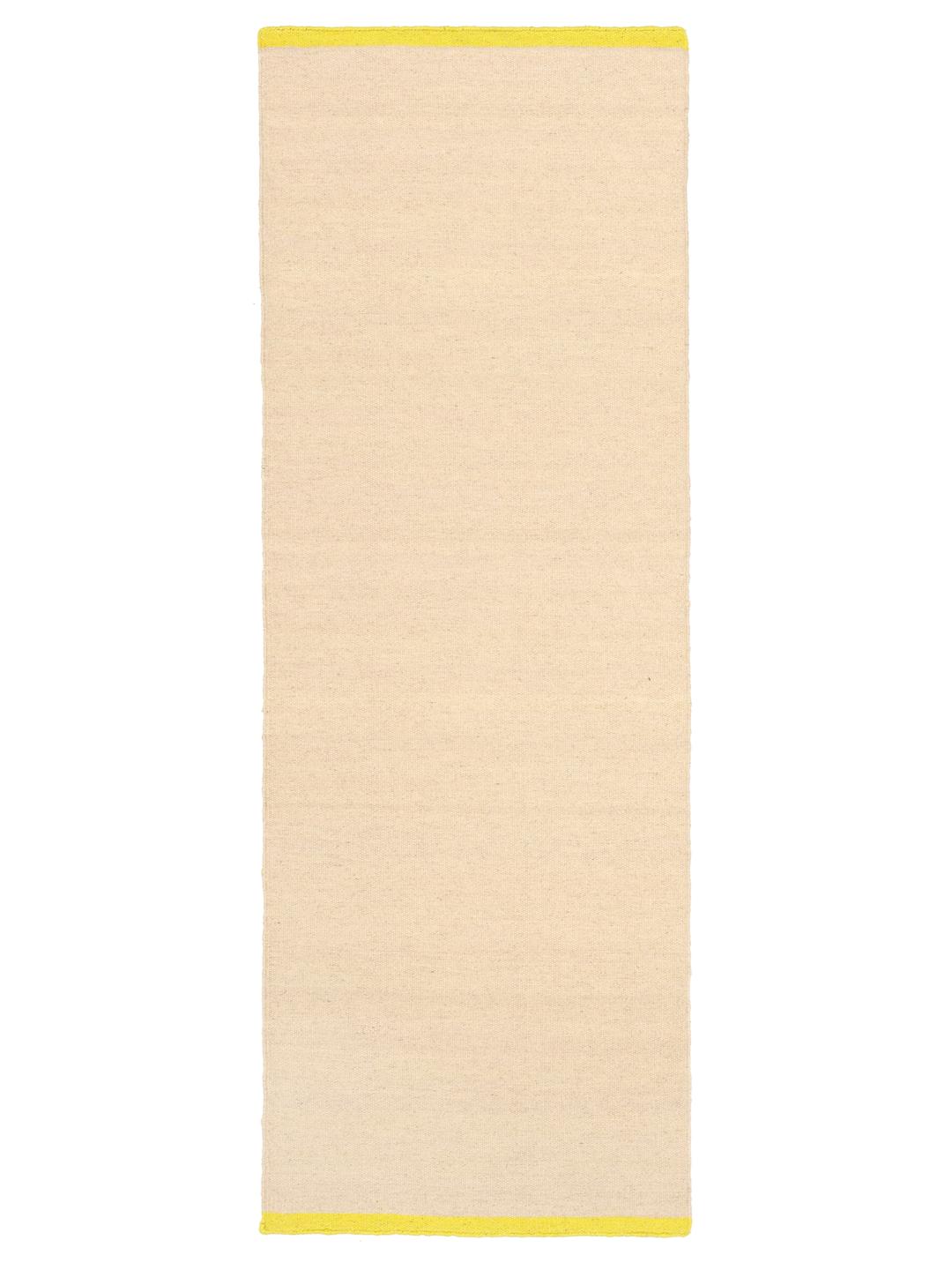 Beige og gul løber