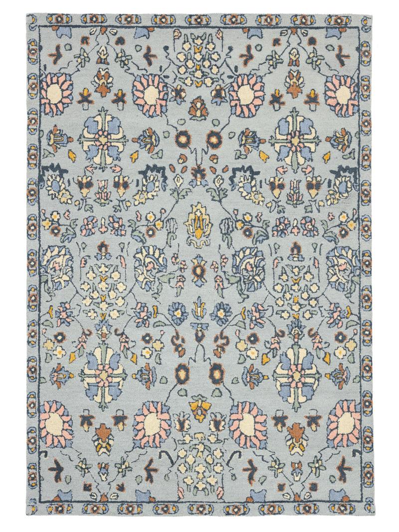 Vintage Poetry - Blauw / Multicolor