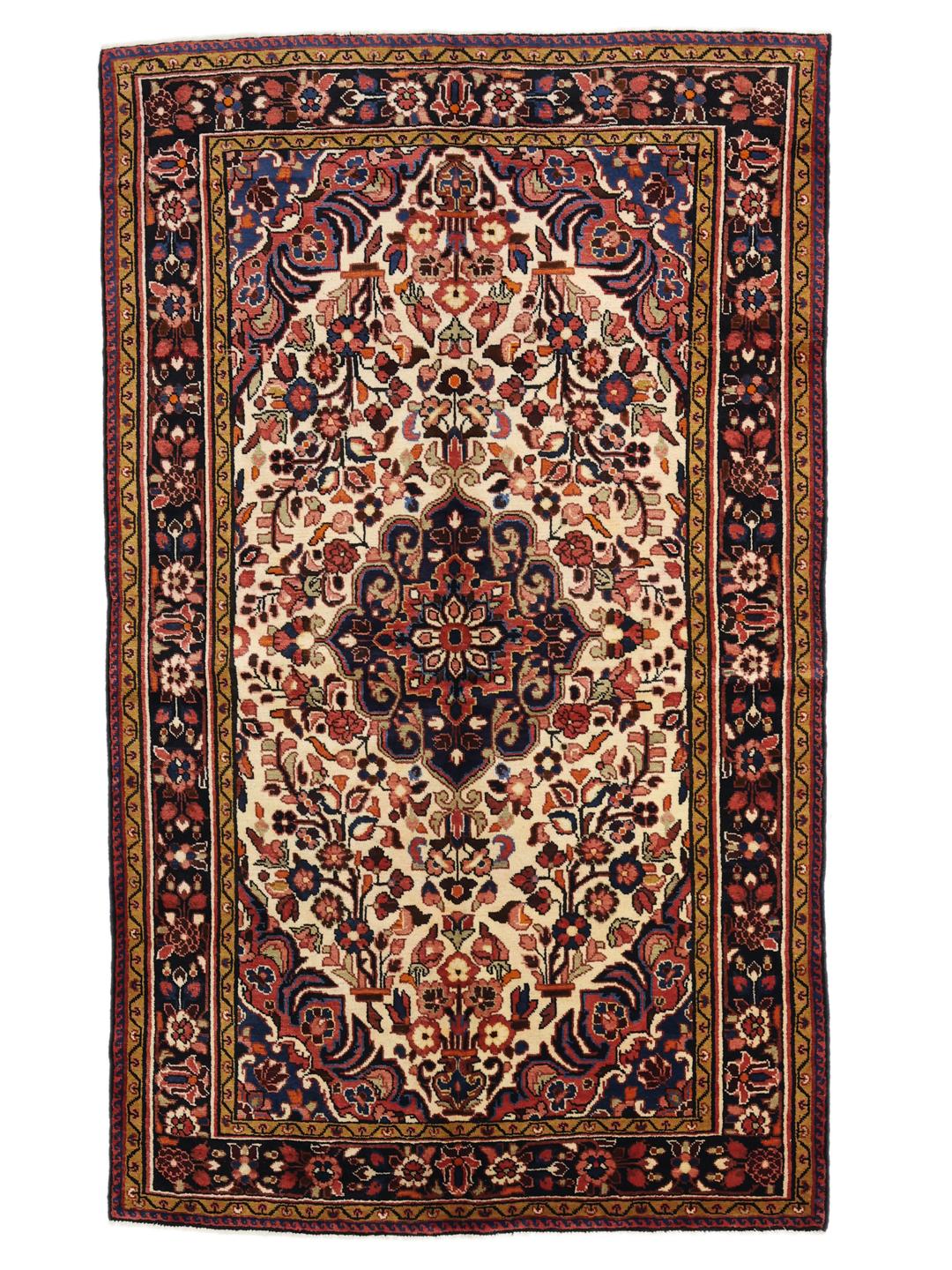 Tapis Lillian noué main du Moyen-Orient en multicolore