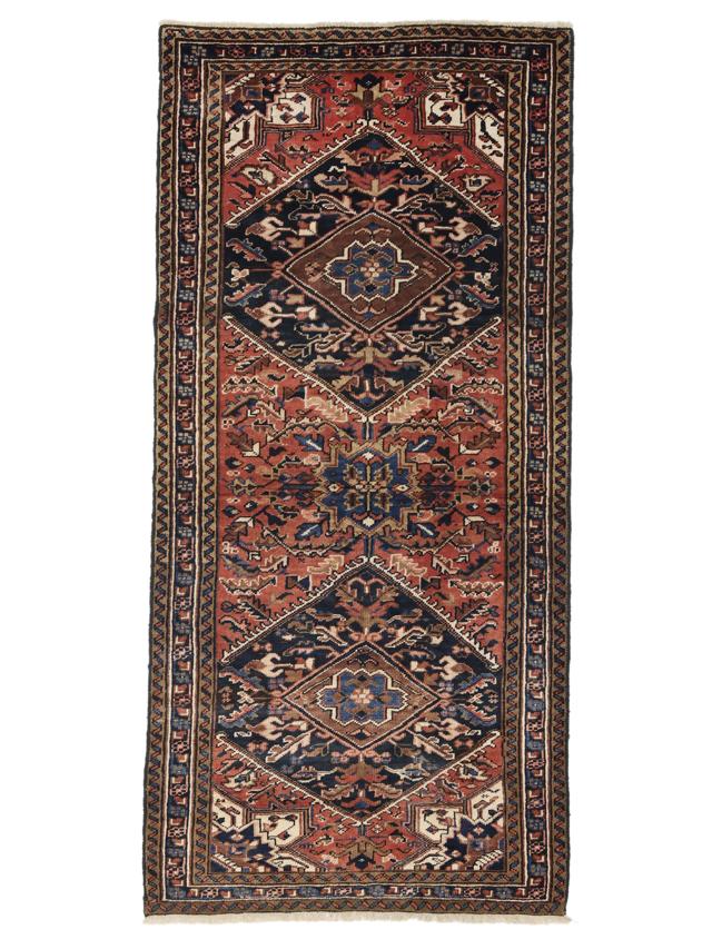 Vintage Tissé à la Main Tapis de Perse 120x65 cm