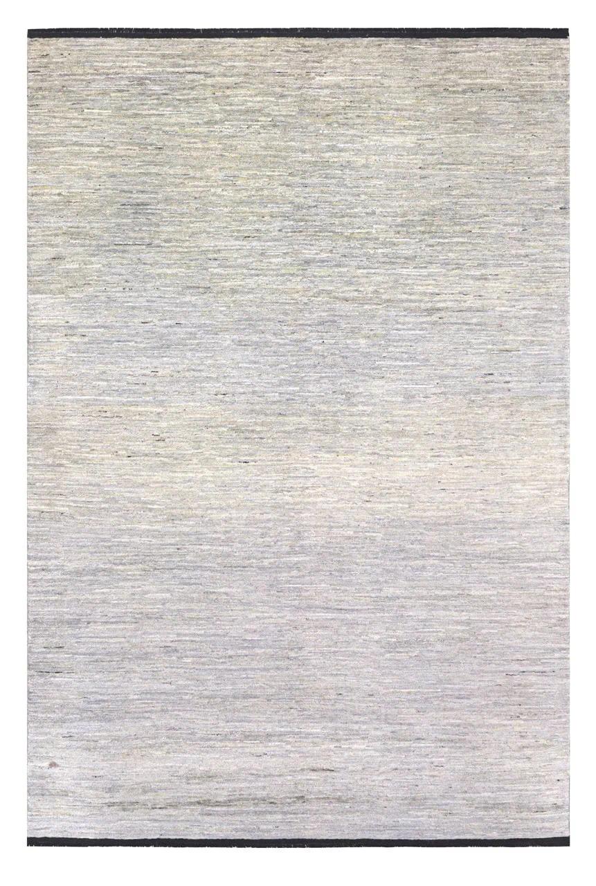 Håndknyttet Gabbeh-tæppe fra Afghanistan i beige toner