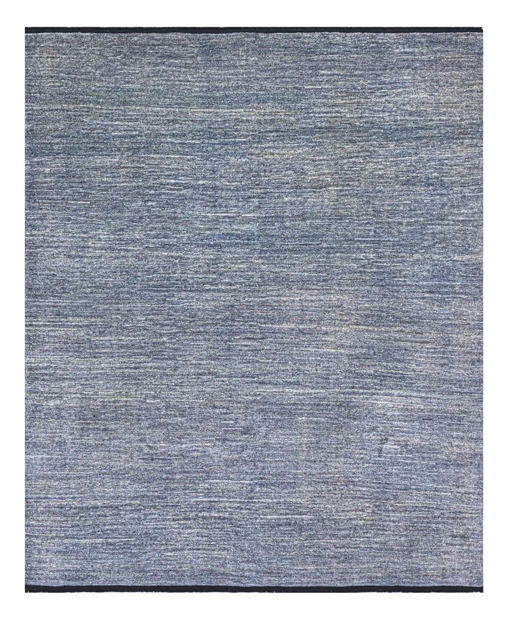 Handgeknoopt Gabbeh Modern-tapijt uit Afghanistan in blauwtinten.