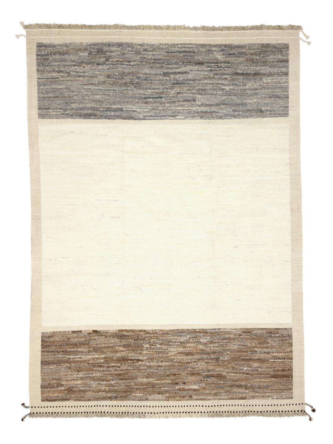 Handgeknoopt Berber-stijl tapijt uit Afghanistan in beige en bruine tinten