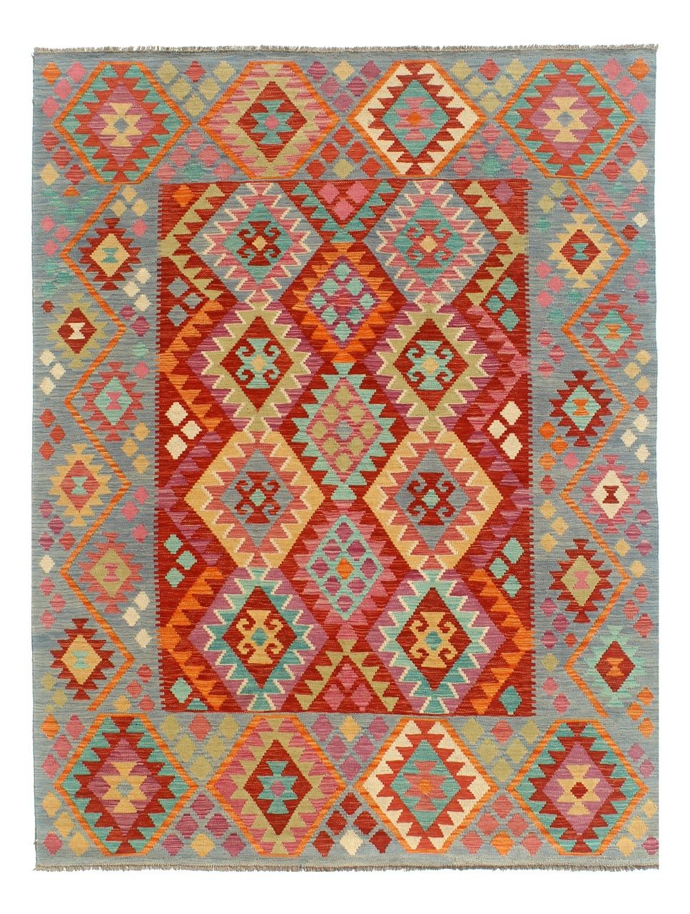 アフガニスタン オールドキリム ヴィンテージ 165 x 110cm イラン～アフガニスタン ペルシャ オールドキリム バルーチ 185×260cm