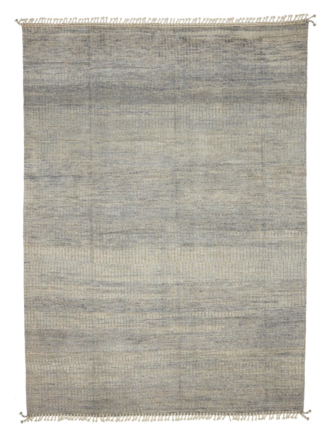 Berber Style hand-knotted rug from Afghanistan in grey tones