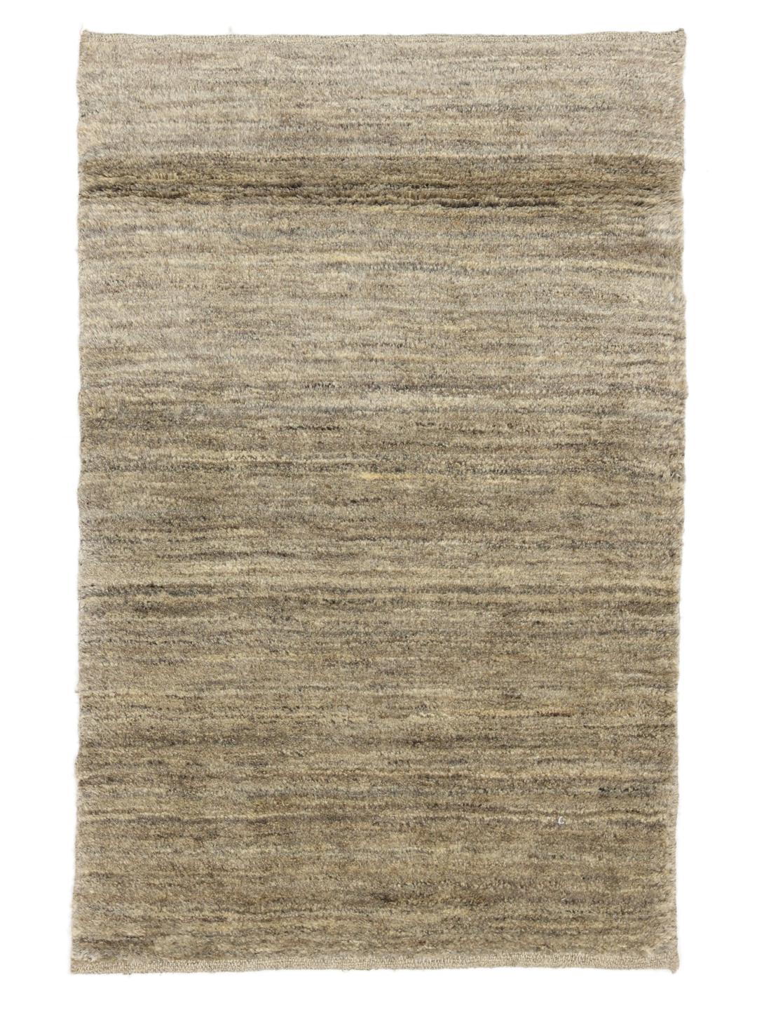 Handmade Gabbeh rug from the Middle East in beige tones