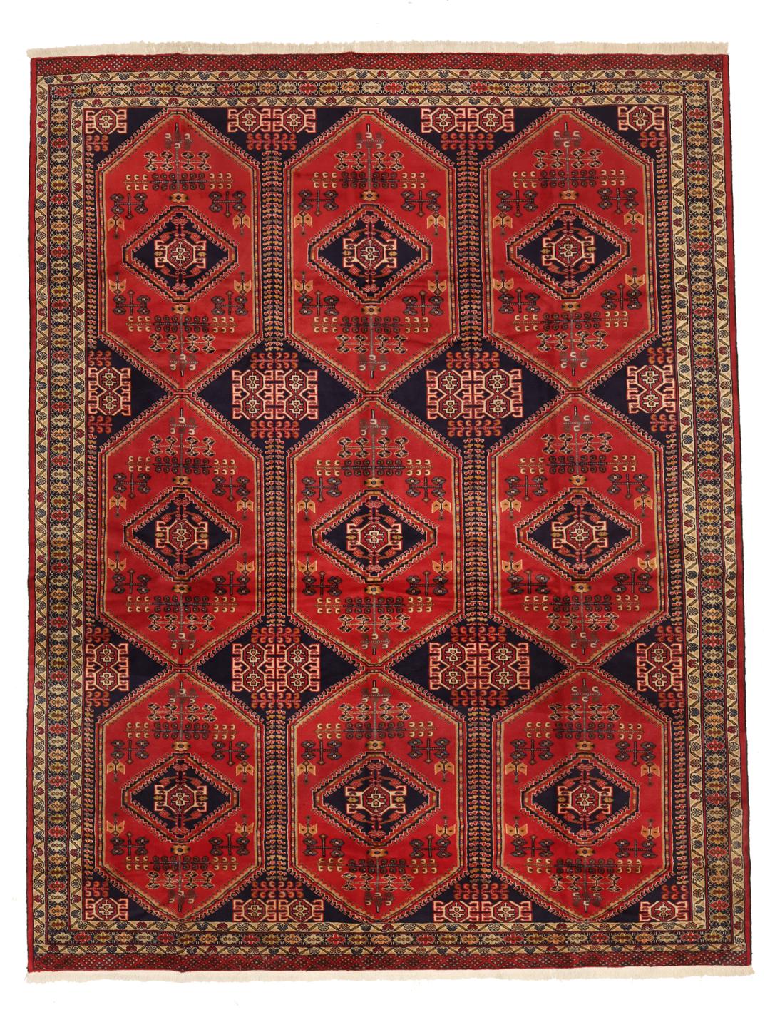 Turkaman rug from Middle East in red
