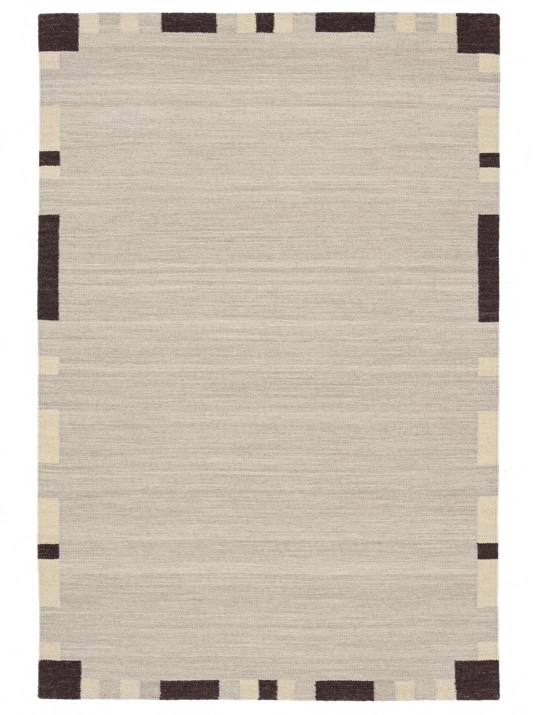 Beige tapijt met een donkere rand
