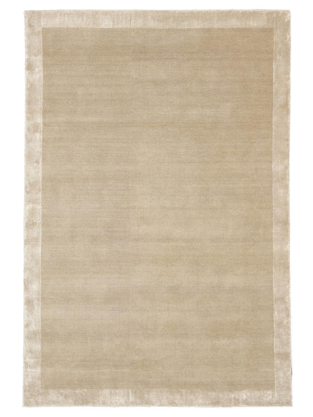 Beige tapijt met een zachte handloom textuur