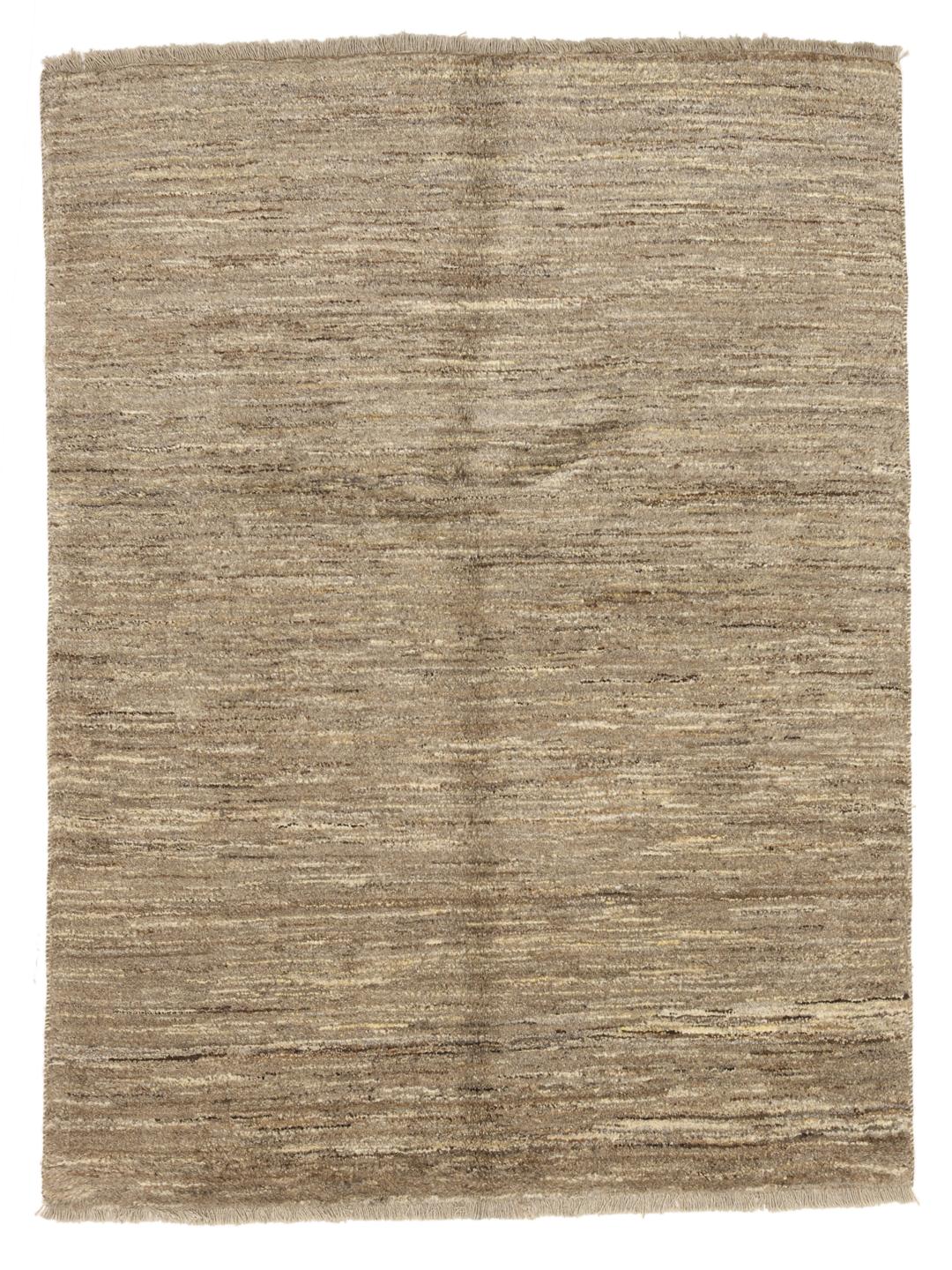 Handgeknoopt Gabbeh-tapijt uit het Midden-Oosten in beige tinten