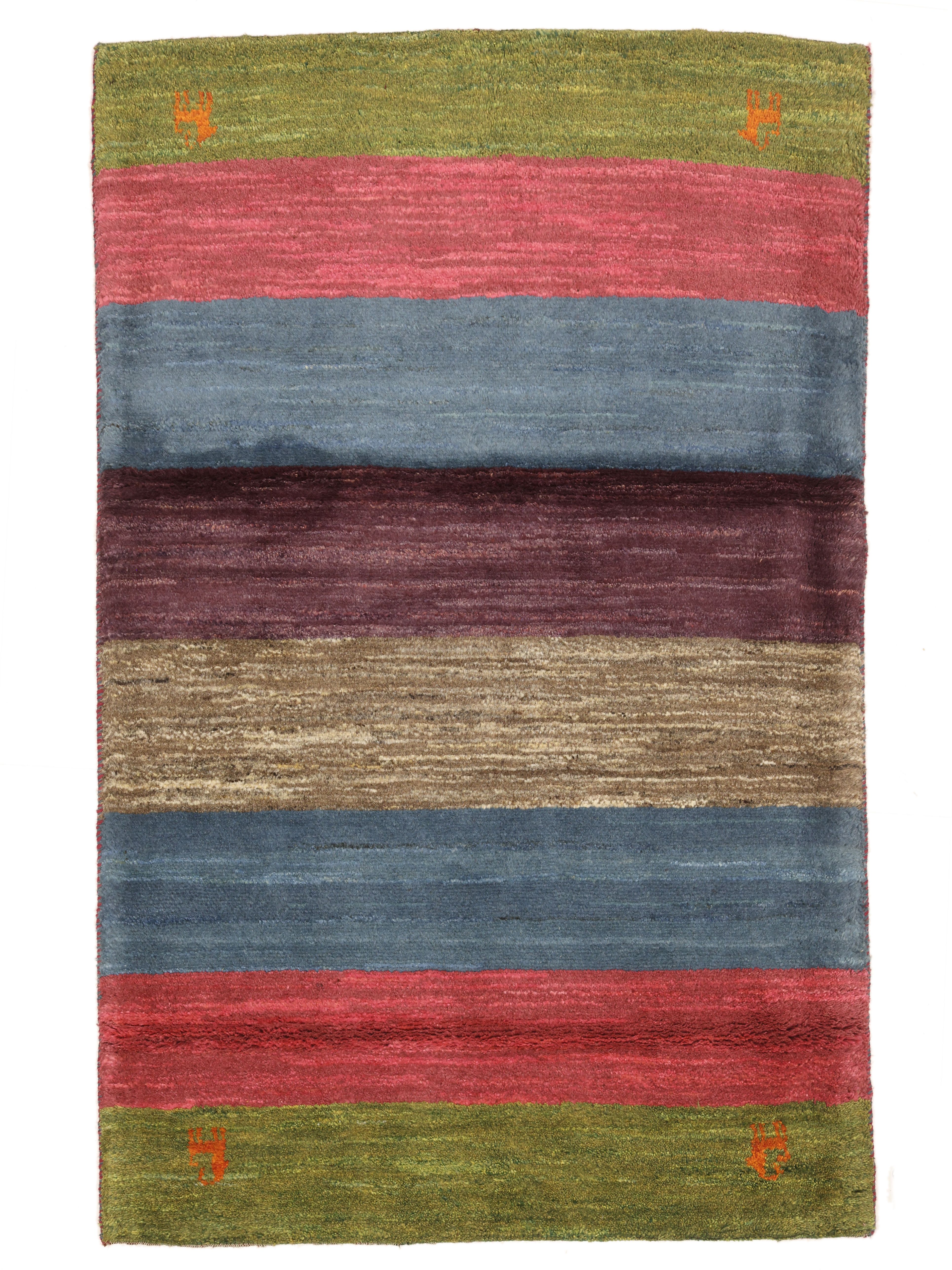 Rugvista premium - Gabbeh loom Two Lines - レッド 160 x 230 cm