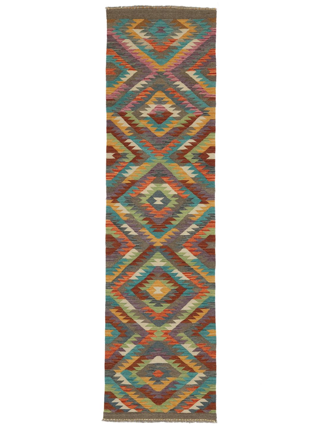 Loper uit Afghanistan in meerkleurig design