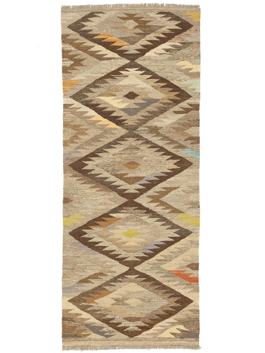 Runner rug from Afghanistan in brown