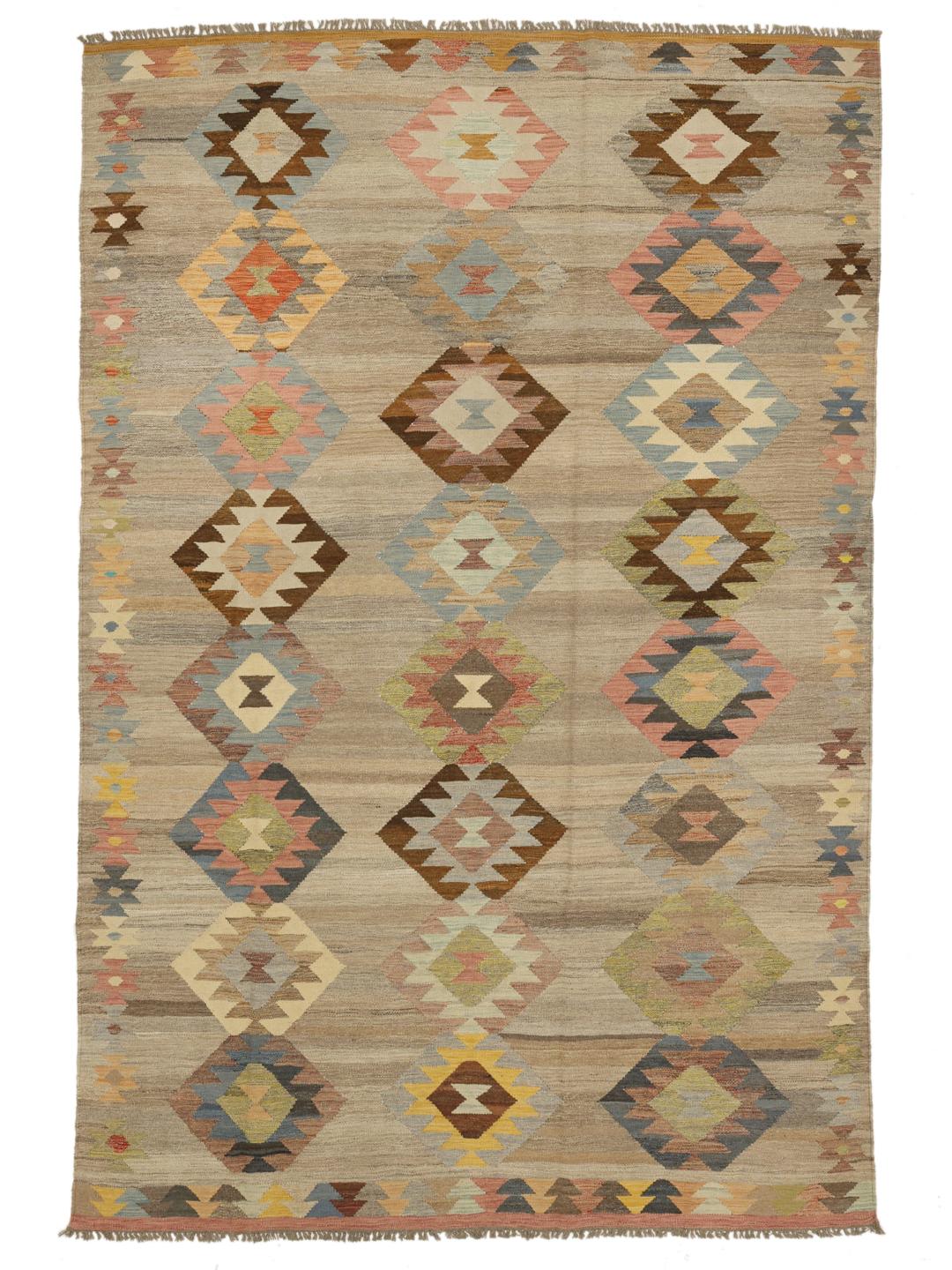 Kelim Modern rug from Afghanistan in beige