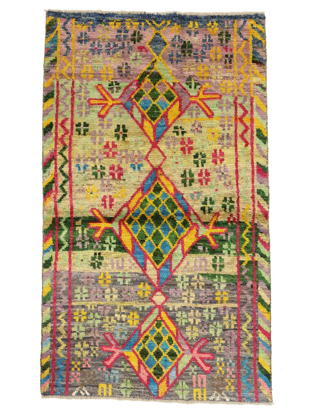 Ręcznie robiony afgański dywan Berber Colorful w wielu kolorach