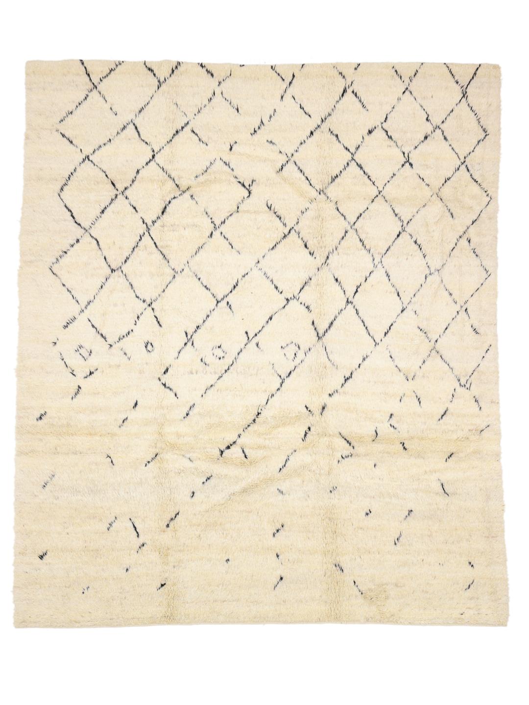 Handmade Berber Style rug from Afghanistan in beige