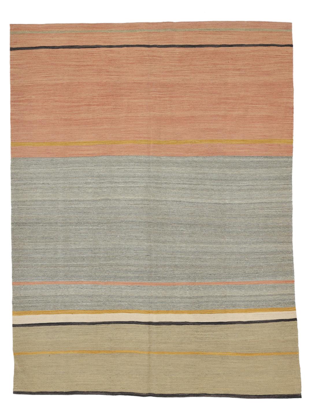 Handmade Afghan Kelim Modern multicolor rug