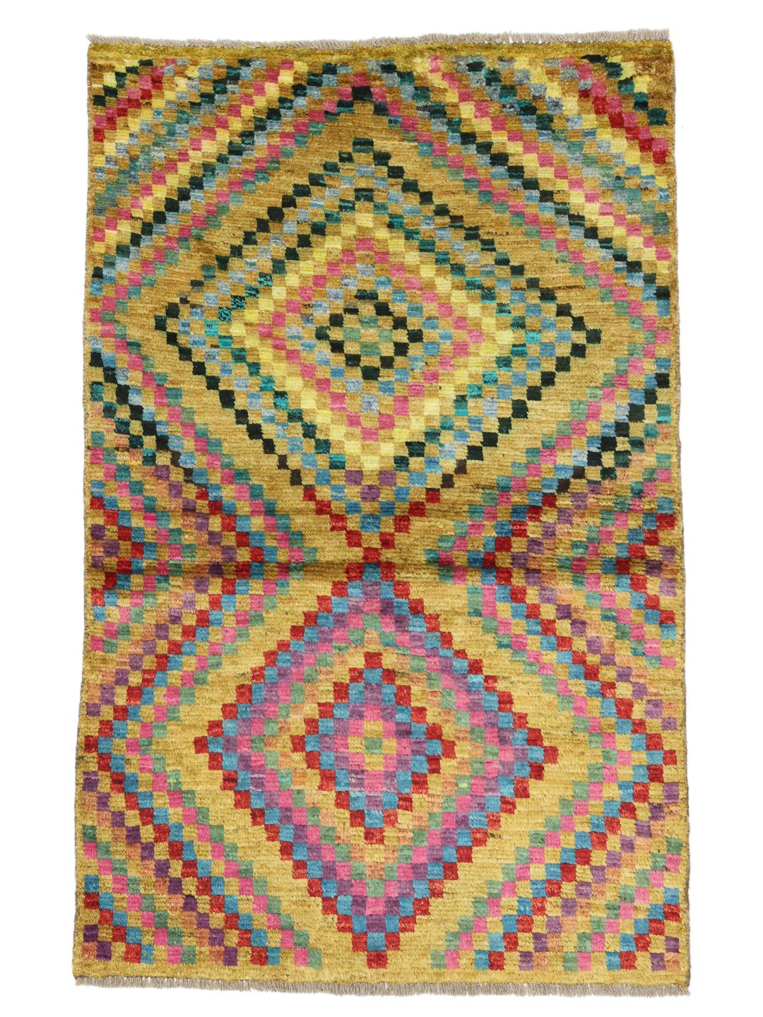 Afghan yellow rug