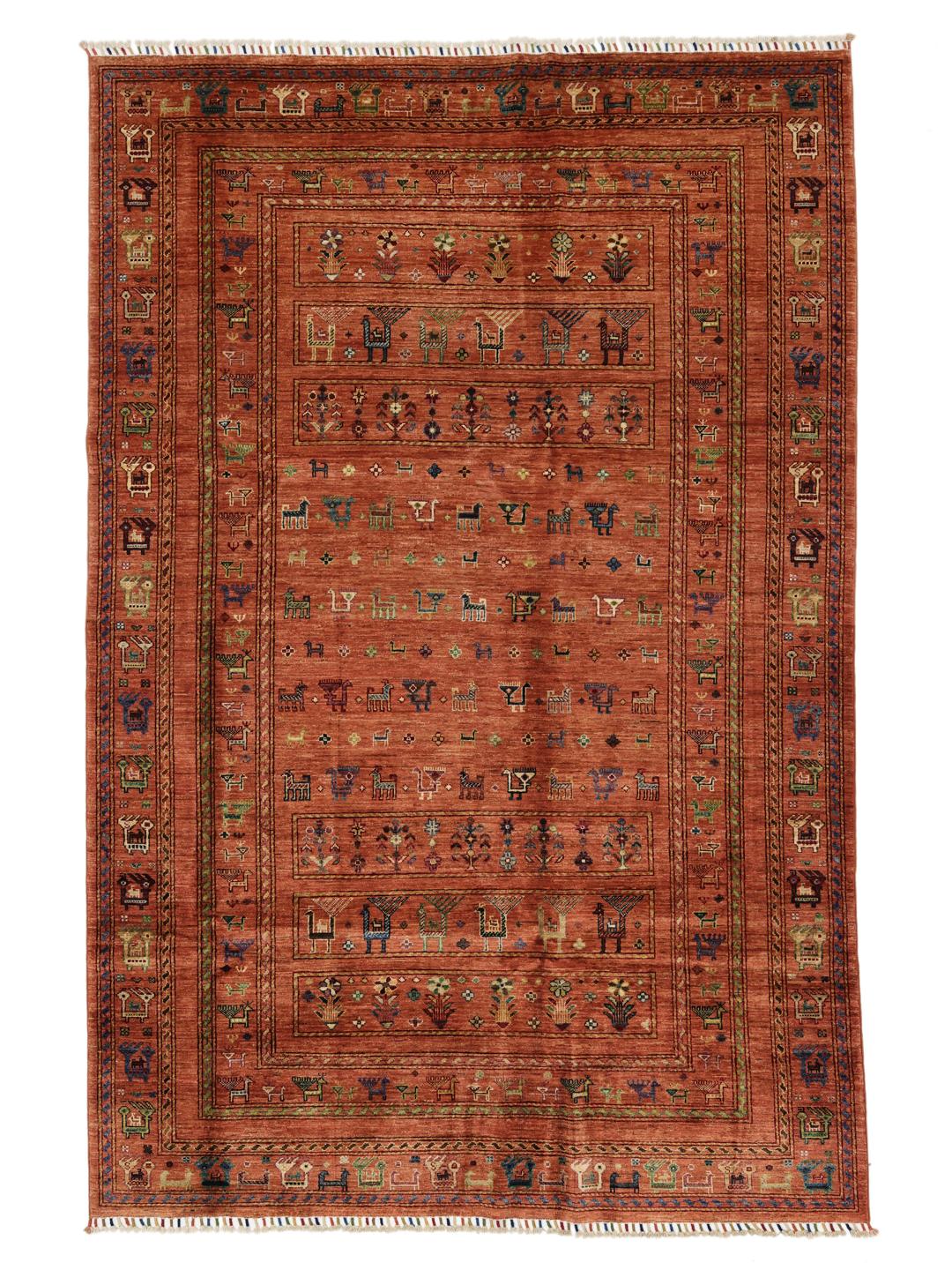 Afghan red rug