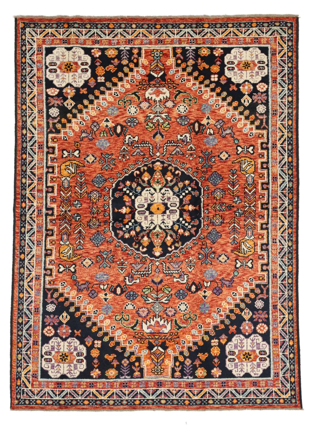 Handgeknüpfter Kazak Teppich aus Afghanistan in Rot