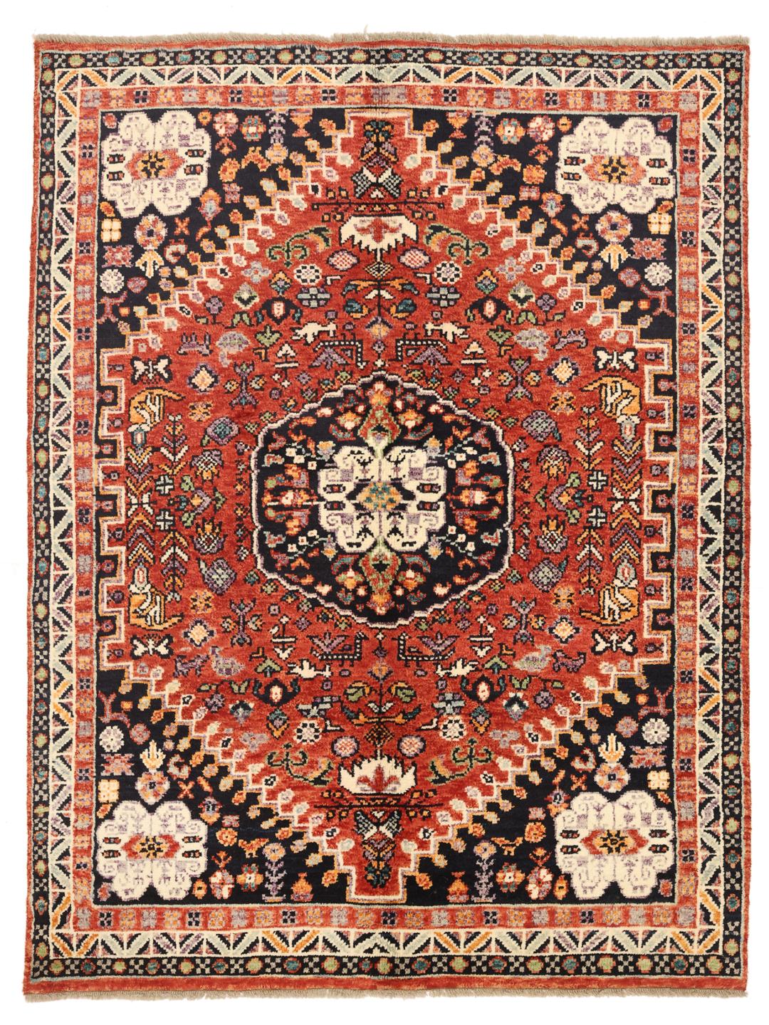 Handgeknüpfter afghanischer Kazak-Teppich mit dunkelroten und dunkelblauen geometrischen Mustern