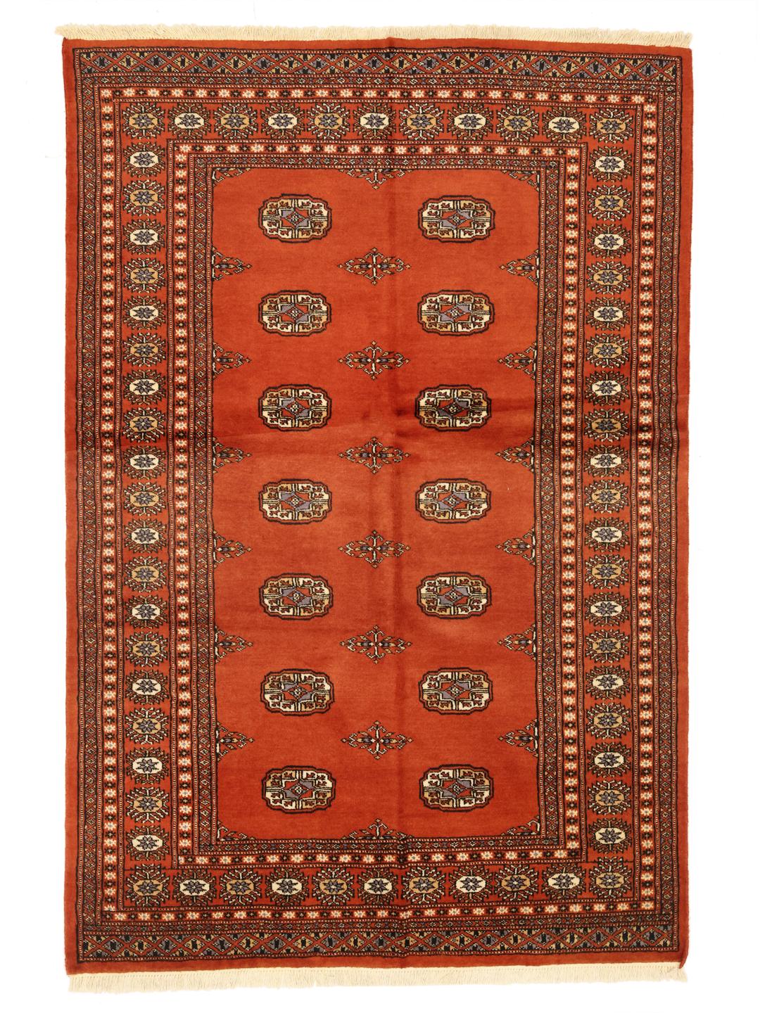 Handmade Pakistan red rug
