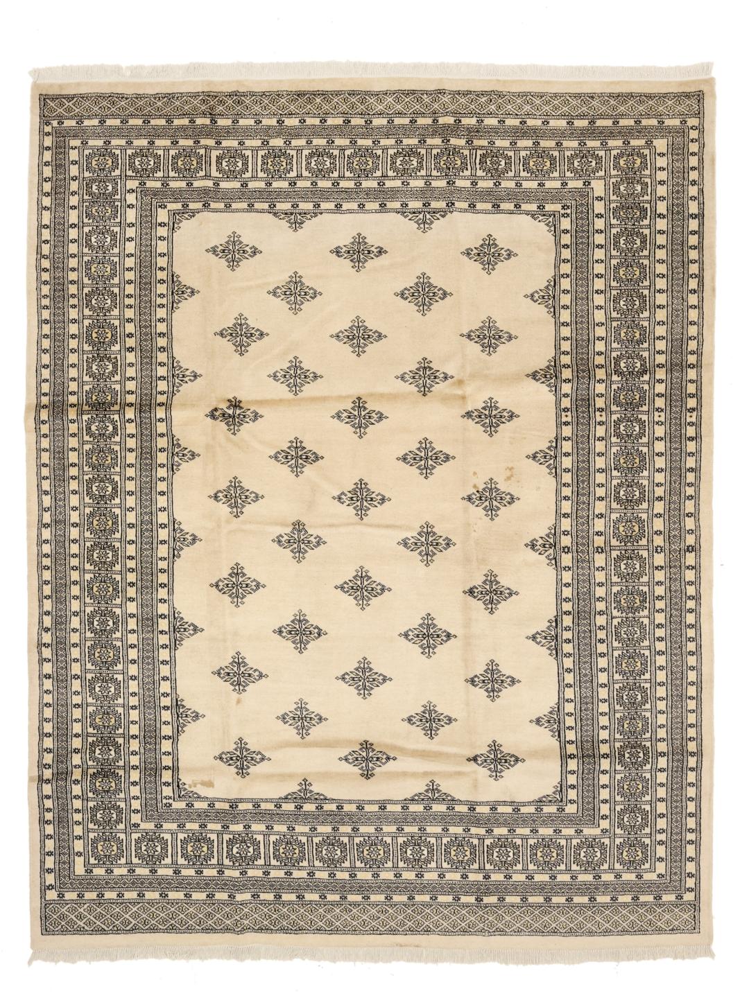 Handmade Pakistan wool rug in beige