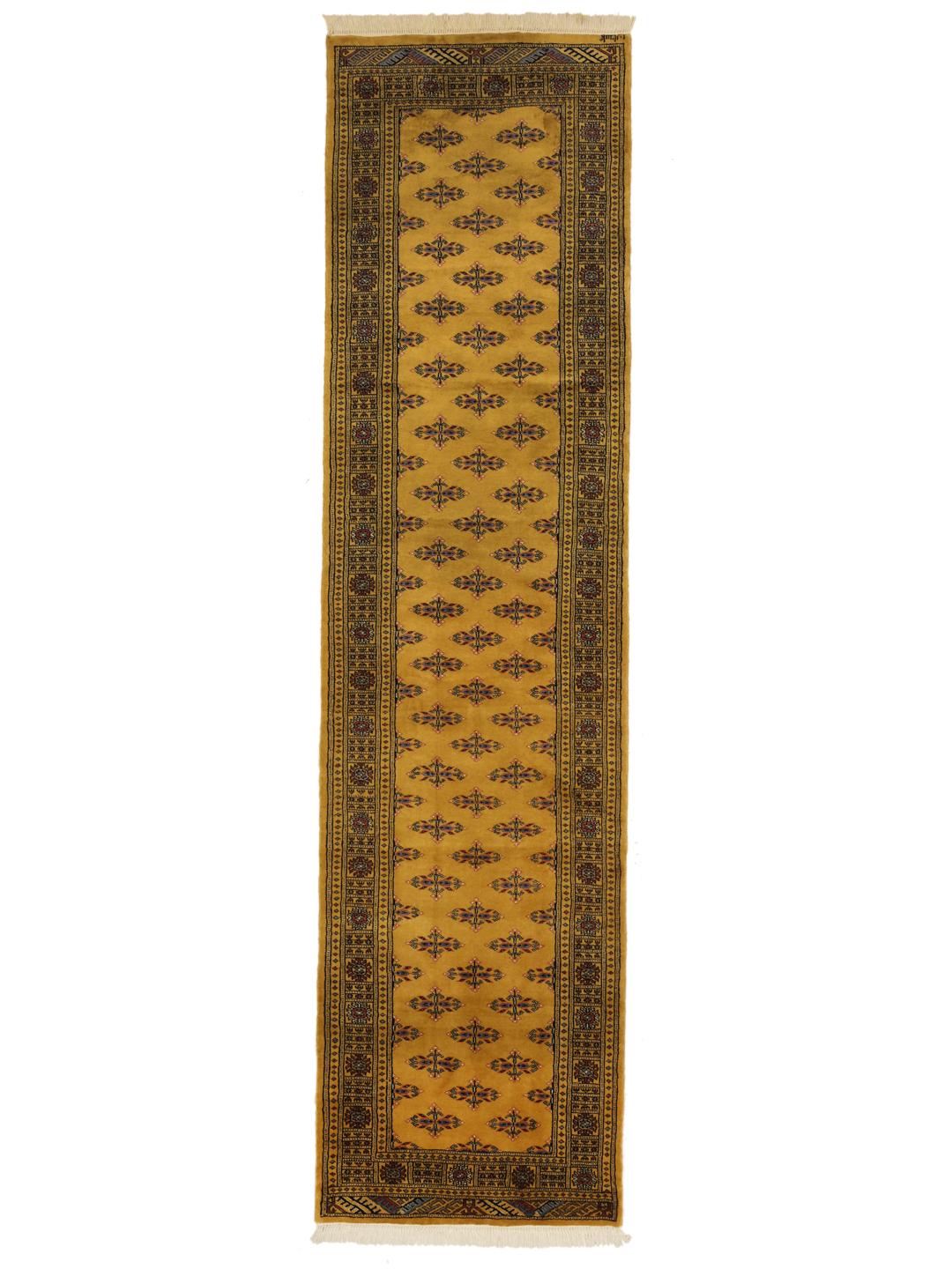 Tapis couloir Pakistan Bokhara en jaune