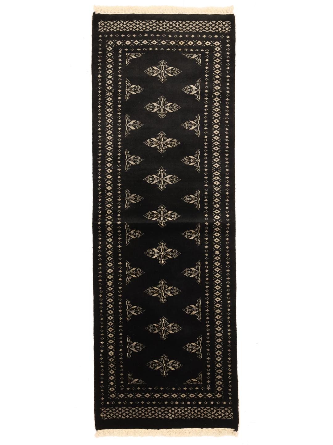 Runner rug from Pakistan in black