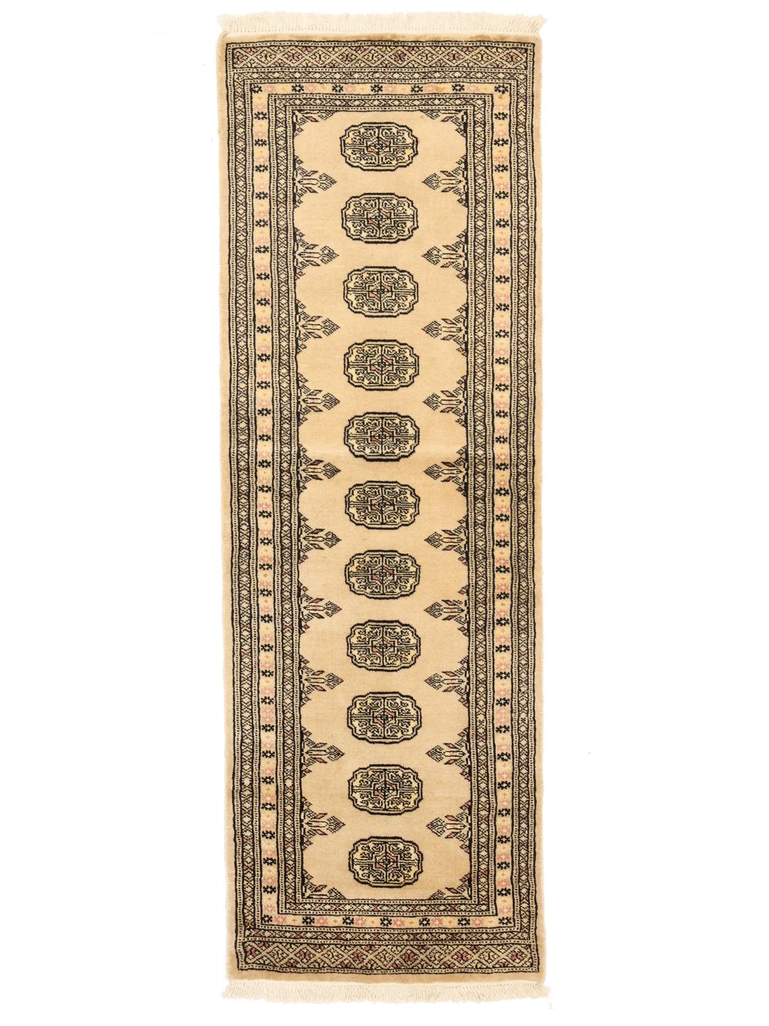 Runner rug from Pakistan in beige