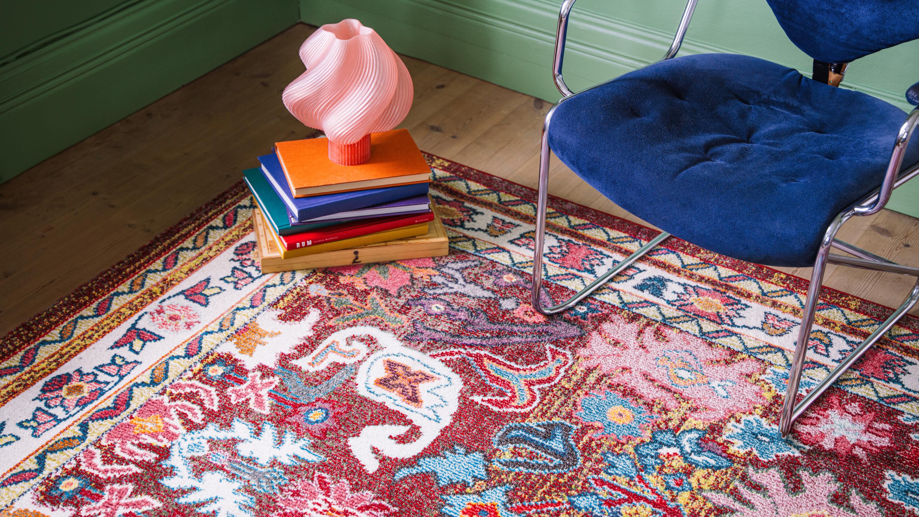 Tapis Orient Style 120x170 Cm Rectangulaire OLBA Multicolore Salon Adapté Au Chauffage Par Le Sol